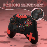 PlayVital Gothic Imp Series Cute Silicone Skin for Xbox Series X/S Controller, Anti-Slip Grip Silicone Cover, Protective Silicone Case for Xbox Core Controller with Thumb Grips - Black - ZEEX3P001