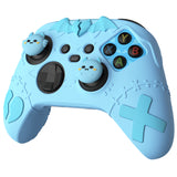 PlayVital Gothic Imp Series Cute Silicone Skin for Xbox Series X/S Controller, Anti-Slip Grip Silicone Cover, Protective Silicone Case for Xbox Core Controller with Thumb Grips - Aqua Blue - ZEEX3P003