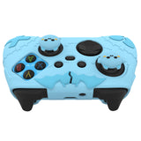 PlayVital Gothic Imp Series Cute Silicone Skin for Xbox Series X/S Controller, Anti-Slip Grip Silicone Cover, Protective Silicone Case for Xbox Core Controller with Thumb Grips - Aqua Blue - ZEEX3P003