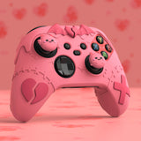 PlayVital Gothic Imp Series Cute Silicone Skin for Xbox Series X/S Controller, Anti-Slip Grip Silicone Cover, Protective Silicone Case for Xbox Core Controller with Thumb Grips - Peach Pink - ZEEX3P004