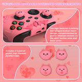 PlayVital Gothic Imp Series Cute Silicone Skin for Xbox Series X/S Controller, Anti-Slip Grip Silicone Cover, Protective Silicone Case for Xbox Core Controller with Thumb Grips - Peach Pink - ZEEX3P004