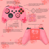 PlayVital Gothic Imp Series Cute Silicone Skin for Xbox Series X/S Controller, Anti-Slip Grip Silicone Cover, Protective Silicone Case for Xbox Core Controller with Thumb Grips - Peach Pink - ZEEX3P004