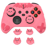 PlayVital Gothic Imp Series Cute Silicone Skin for Xbox Series X/S Controller, Anti-Slip Grip Silicone Cover, Protective Silicone Case for Xbox Core Controller with Thumb Grips - Peach Pink - ZEEX3P004