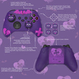 PlayVital Gothic Imp Series Cute Silicone Skin for Xbox Series X/S Controller, Anti-Slip Grip Silicone Cover, Protective Silicone Case for Xbox Core Controller with Thumb Grips - Purple - ZEEX3P002