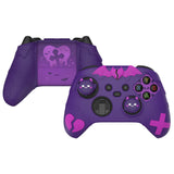 PlayVital Gothic Imp Series Cute Silicone Skin for Xbox Series X/S Controller, Anti-Slip Grip Silicone Cover, Protective Silicone Case for Xbox Core Controller with Thumb Grips - Purple - ZEEX3P002