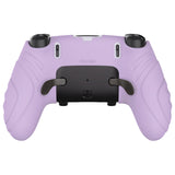 PlayVital Guardian Edition Anti-Slip Ergonomic Silicone Cover Case for ps5 Edge Controller, Soft Rubber Protector Skin for ps5 Edge Wireless Controller with Thumb Grip Caps - Mauve Purple - EHPFP005