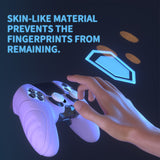 PlayVital Guardian Edition Anti-Slip Ergonomic Silicone Cover Case for ps5 Edge Controller, Soft Rubber Protector Skin for ps5 Edge Wireless Controller with Thumb Grip Caps - Mauve Purple - EHPFP005