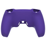 PlayVital Pure Series Ergonomic Anti-Slip Silicone Cover Skin for PS5 Controller, Soft Rubber Grip Case for PS5 Wireless Controller Fits with Charging Station with 6 Thumb Grip Caps - Purple- EKPFP006