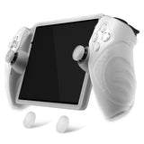 PlayVital Guardian Edition Silicone Protective Case for PS Portal Remote Player with Thumb Grips, Shockproof, Anti-Slip Grip for PS Portal Cover - Clear White - KNAPFP004