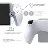 PlayVital Guardian Edition Silicone Protective Case for PS Portal Remote Player with Thumb Grips, Shockproof, Anti-Slip Grip for PS Portal Cover - Clear White - KNAPFP004
