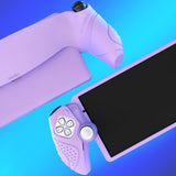PlayVital Guardian Edition Silicone Protective Case for PS Portal Remote Player with Thumb Grips, Shockproof, Anti-Slip Grip for PS Portal Cover - Mauve Purple - KNAPFP005