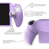 PlayVital Guardian Edition Silicone Protective Case for PS Portal Remote Player with Thumb Grips, Shockproof, Anti-Slip Grip for PS Portal Cover - Mauve Purple - KNAPFP005