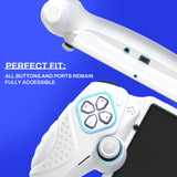 PlayVital Guardian Edition Silicone Protective Case for PS Portal Remote Player with Thumb Grips, Shockproof, Anti-Slip Grip for PS Portal Cover - White - KNAPFP003