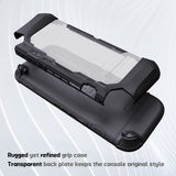 PlayVital METEOR Protective Case for Nintendo Switch 2, Dockable Ergonomic Non-Slip TPU Grip Cover with Thumb Grip for Switch 2, Shockproof Anti-Scratches Protector - Black - YDCNTM001