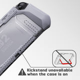 PlayVital METEOR Protective Case for Nintendo Switch 2, Dockable Ergonomic Non-Slip TPU Grip Cover with Thumb Grip for Switch 2, Shockproof Anti-Scratches Protector - New Hope Gray - YDCNTM003