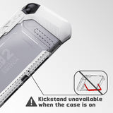 PlayVital METEOR Protective Case for Nintendo Switch 2, Dockable Ergonomic Non-Slip TPU Grip Cover with Thumb Grip for Switch 2, Shockproof Anti-Scratches Protector - White - YDCNTM002