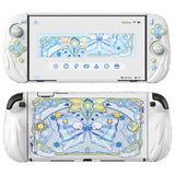 PlayVital Magic Wings Silicone Grip Case for Nintendo Switch 2 – Dockable Anime Protective Cover with Extra Adjustable Stand & Thumb Grips - White - XYFNTM002