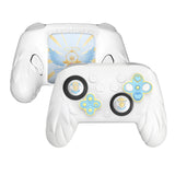 PlayVital Magic Wings Silicone Cover for Nintendo Switch 2 Pro Controller, Cute Protective Skin Case for Switch 2 Pro Controller with Back Button Caps, Thumb Grips & Stickers - White - PQCPTP002