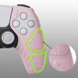 PlayVital Mecha Edition Cherry Blossoms Ergonomic Soft Controller Silicone Case Grips for PS5 Controller, Rubber Protector Skins with Thumbstick Caps for PS5 Controller - Compatible with Charging Station - JGPF007