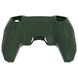 PlayVital Mecha Edition Silicone Cover Compatible with ps5 Controller with 2 Joystick Caps and 6 Stickers, Shockproof Non-Slip Grip Protector Accessories, Fits for ps5 Charging Station - Racing Green - KKBPFP005