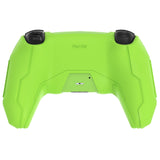 PlayVital Mecha Edition Silicone Cover Compatible with ps5 Controller with 2 Joystick Caps and 6 Stickers, Shockproof Non-Slip Grip Protector Accessories, Fits for ps5 Charging Station - Neon Green - KKBPFP004