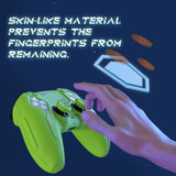 PlayVital Mecha Edition Silicone Cover Compatible with ps5 Controller with 2 Joystick Caps and 6 Stickers, Shockproof Non-Slip Grip Protector Accessories, Fits for ps5 Charging Station - Neon Green - KKBPFP004