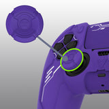 PlayVital Mecha Edition Silicone Cover Compatible with ps5 Controller with 2 Joystick Caps and 6 Stickers, Shockproof Non-Slip Grip Protector Accessories, Fits for ps5 Charging Station - Purple - KKBPFP003