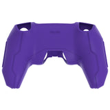 PlayVital Mecha Edition Silicone Cover Compatible with ps5 Controller with 2 Joystick Caps and 6 Stickers, Shockproof Non-Slip Grip Protector Accessories, Fits for ps5 Charging Station - Purple - KKBPFP003