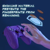 PlayVital Mecha Edition Silicone Cover Compatible with ps5 Controller with 2 Joystick Caps and 6 Stickers, Shockproof Non-Slip Grip Protector Accessories, Fits for ps5 Charging Station - Purple - KKBPFP003