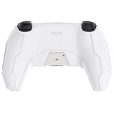 PlayVital Mecha Edition Silicone Cover Compatible with ps5 Controller with 2 Joystick Caps and 6 Stickers, Shockproof Non-Slip Grip Protector Accessories, Fits for ps5 Charging Station - White - KKBPFP002