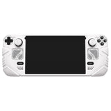 PlayVital Mecha Protective Case for Steam Deck – Anti-Slip Silicone Grip Cover for Steam Deck OLED & LCD, Shockproof Shell with Back Button Enhancement Set & Thumb Grips & Stickers - White - JAGSDP002