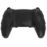 PlayVital Mecha Rhino Silicone Cover for PS5 Controller with Thumb Grips & Stickers, Anti-Slip Controller Grip Skin Accessories Compatible with PS5 Charging Station - Black & Green - HZAPFP001