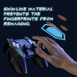 PlayVital Mecha Rhino Silicone Cover for PS5 Controller with Thumb Grips & Stickers, Anti-Slip Controller Grip Skin Accessories Compatible with PS5 Charging Station - Black & Green - HZAPFP001