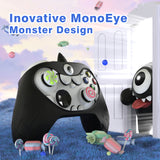 PlayVital MonoEye Monster Cute Silicone Cover for Xbox Series X/S Controller, Includes Joystick Caps and Stickers for Xbox Core Controller Anti-Slip Grip Case - Black - GTTX3P001