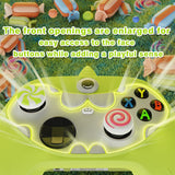 PlayVital MonoEye Monster Cute Silicone Cover for Xbox Series X/S Controller, Includes Joystick Caps and Stickers for Xbox Core Controller Anti-Slip Grip Case - Green - GTTX3P003