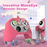 PlayVital MonoEye Monster Cute Silicone Cover for Xbox Series X/S Controller, Includes Joystick Caps and Stickers for Xbox Core Controller Anti-Slip Grip Case - Pink - GTTX3P006