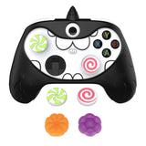 PlayVital MonoEye Monster Cute Silicone Cover for Xbox Series X/S Controller, Includes Joystick Caps and Stickers for Xbox Core Controller Anti-Slip Grip Case - Black - GTTX3P001