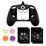 PlayVital MonoEye Monster Cute Silicone Cover for Xbox Series X/S Controller, Includes Joystick Caps and Stickers for Xbox Core Controller Anti-Slip Grip Case - Black - GTTX3P001