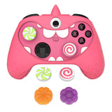 PlayVital MonoEye Monster Cute Silicone Cover for Xbox Series X/S Controller, Includes Joystick Caps and Stickers for Xbox Core Controller Anti-Slip Grip Case - Pink - GTTX3P006