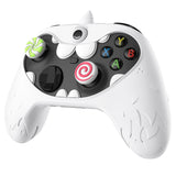 PlayVital MonoEye Monster Cute Silicone Cover for Xbox Series X/S Controller, Includes Joystick Caps and Stickers for Xbox Core Controller Anti-Slip Grip Case - White - GTTX3P002