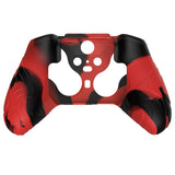 PlayVital Mountain Range Edition Silicone Cover with Thumb Grips for Xbox Elite Series 2 Controller & Xbox Elite Series 2 Core Controller - Red & Black - DVGE2P003