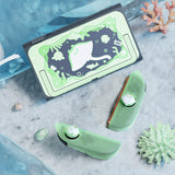 PlayVital Ocean Whisper Series Protective Case for Nintendo Switch 2, Kawaii  Dockable Hard Shell Case + Silicone Grips for Switch 2 with Thumb Grips & Sticker, Shockproof Protection Cover - Pastel Green - YPLNTP003