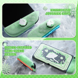 PlayVital Ocean Whisper Series Protective Case for Nintendo Switch 2, Kawaii  Dockable Hard Shell Case + Silicone Grips for Switch 2 with Thumb Grips & Sticker, Shockproof Protection Cover - Pastel Green - YPLNTP003