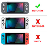 PlayVital ZealProtect Protective Case for Nintendo Switch Lite, Hard Shell Ergonomic Grip Cover for Switch Lite w/Screen Protector & Thumb Grip Caps & Button Caps - PP & Pink - PSLYR018