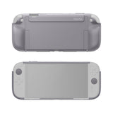 PlayVital PURE Protective Case for Nintendo Switch 2 - Dockable Shockproof TPU Cover with 4 Thumb Grips | Ergonomic Grip Design & Anti-Slip Protection - New Hope Gray - JKUNTM003