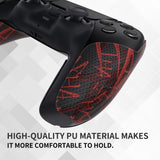 PlayVital Premium Grip for ps5 Wireless Controller, Split Design Anti-Skid Soft Hexagonal Diamond Textures Sweat-Absorbent Handle Grips Protector for ps5 Controller – Clown Hahaha - FHPFV002