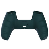 PlayVital Racing Green Pure Series Anti-Slip Silicone Cover Skin for Playstation 5 Controller, Soft Rubber Case for PS5 Controller with Black Thumb Grip Caps - KOPF004