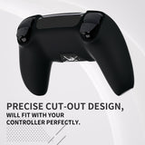 PlayVital Design for PS5 Controller Skin Cover Fit with Charging Station - Anti-Slip Silicone Controller Grip Case for PS5 with 6 Thumb Grip & Sticker, Pure Series Dockable Model - Carving Energy Rift - EKPFL010