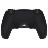 PlayVital Design for PS5 Controller Skin Cover Fit with Charging Station - Anti-Slip Silicone Controller Grip Case for PS5 with 6 Thumb Grip & Sticker, Pure Series Dockable Model - Wings Sigil White - EKPFL007
