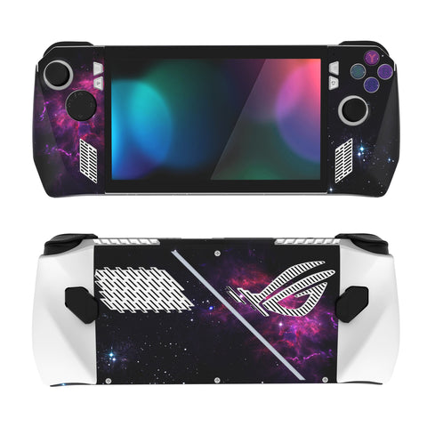 PlayVital Purple Nebula Custom Stickers Vinyl Wraps Protective Skin Decal for ROG Ally Handheld Gaming Console - RGTM005